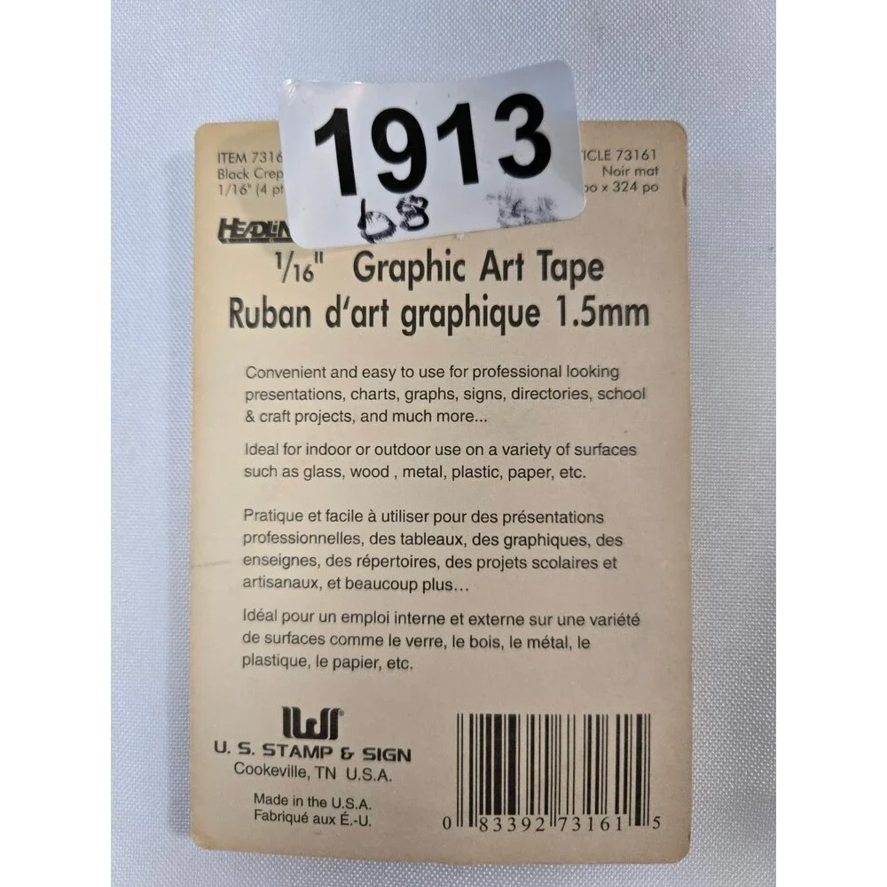 Headline Graphic Art Tape 1/4